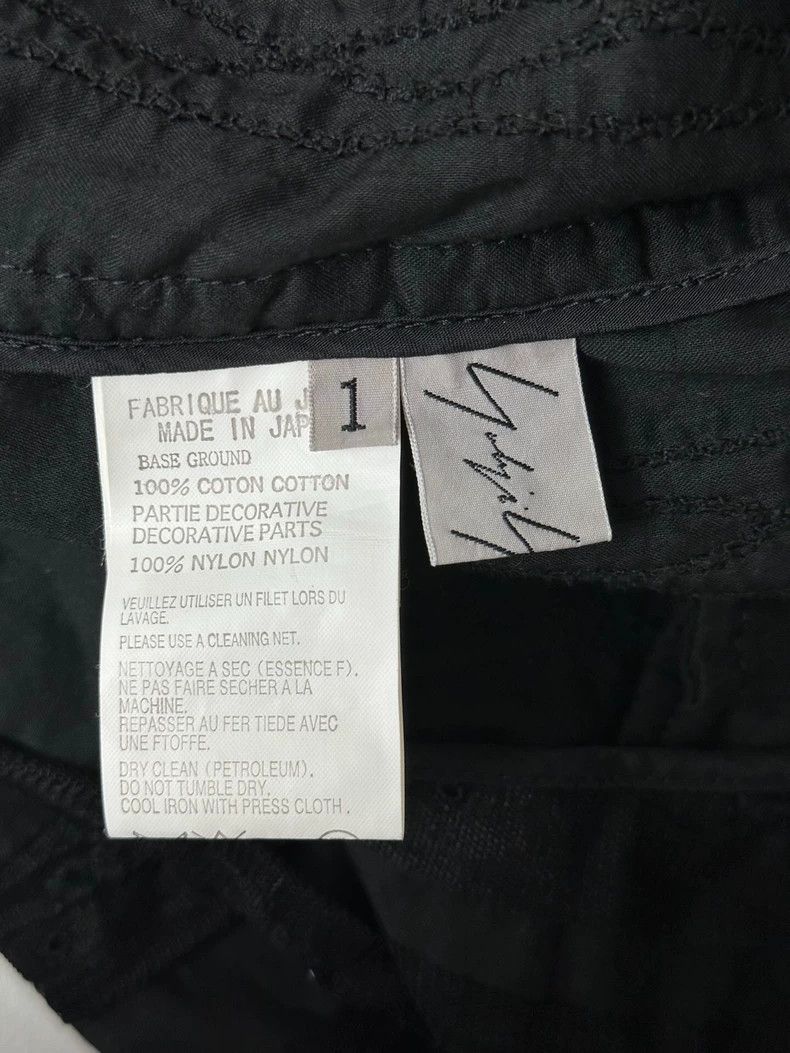 Yohji Yamamoto Black Lace Panel Suit Jacket Size US M / EU 48-50 / 2 - 5 Thumbnail