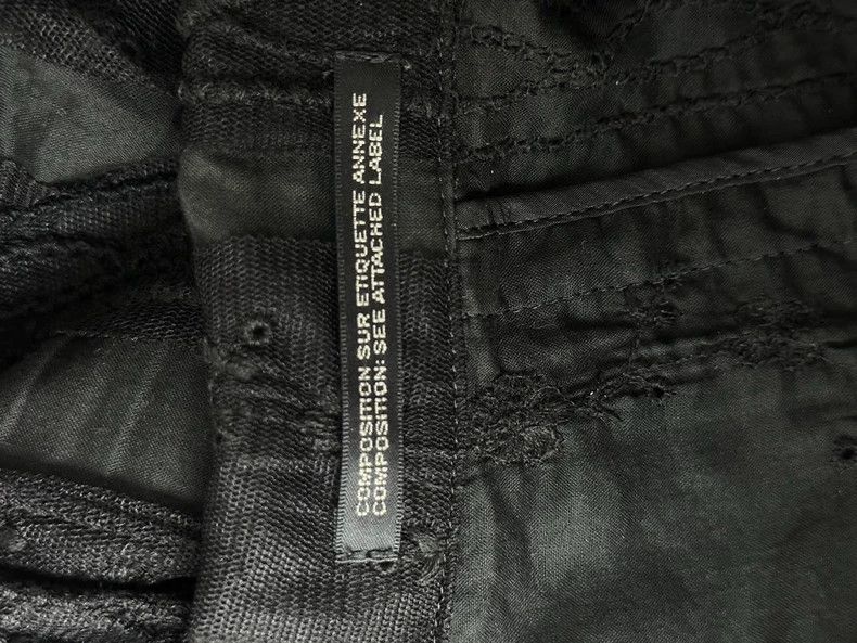 Yohji Yamamoto Black Lace Panel Suit Jacket Size US M / EU 48-50 / 2 - 4 Thumbnail