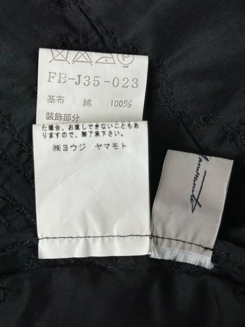 Yohji Yamamoto Black Lace Panel Suit Jacket Size US M / EU 48-50 / 2 - 6 Thumbnail