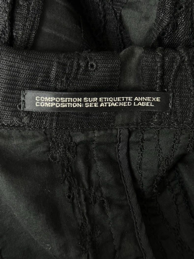 Yohji Yamamoto Black Lace Panel Suit Jacket Size US M / EU 48-50 / 2 - 3 Thumbnail