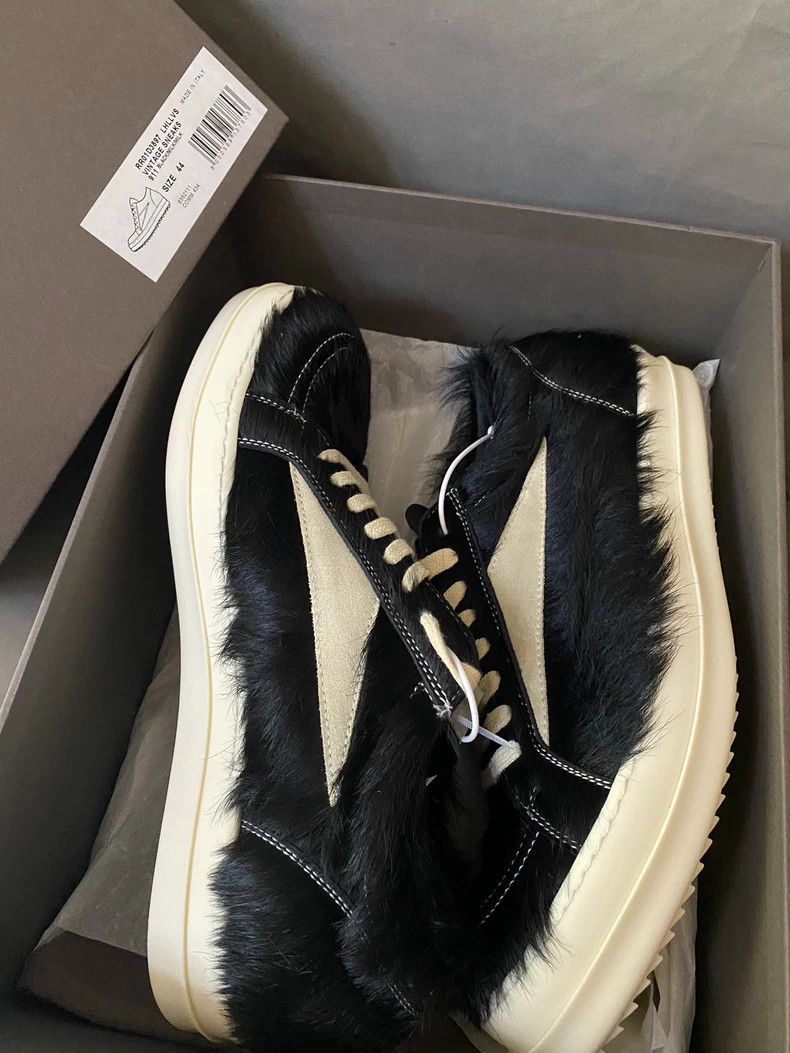 Rick Owens Rick Owens Black Hairy Summer Sneakers Size 44 Size US 10 / EU 43 - 7 Thumbnail