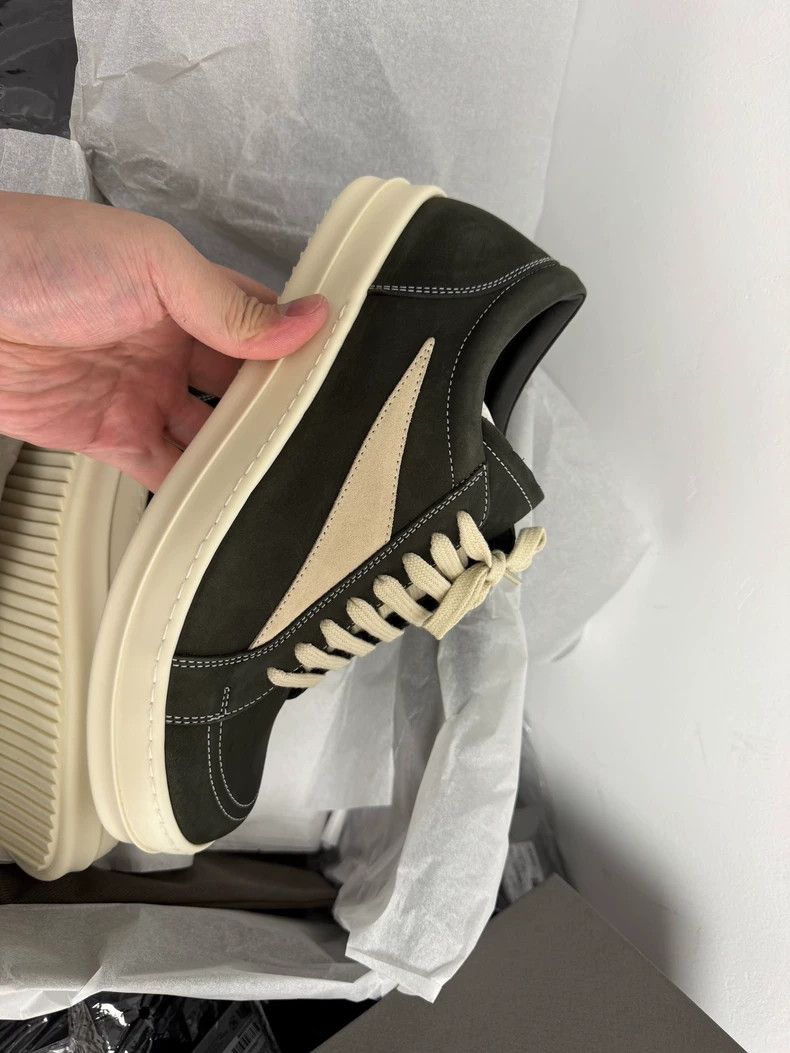 Rick Owens Rick Owens Dark Green Leather Sneakers Size US 9 / EU 42 - 5 Thumbnail
