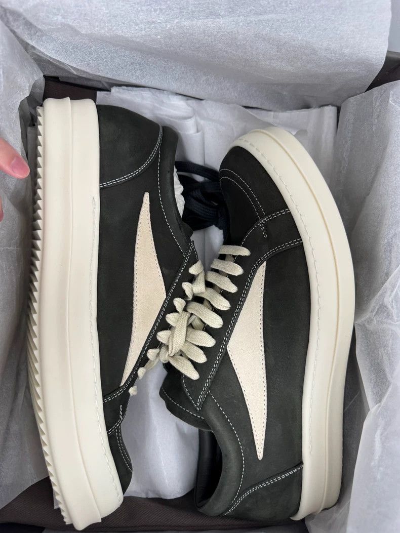 Rick Owens Rick Owens Dark Green Leather Sneakers Size US 9 / EU 42 - 8 Thumbnail