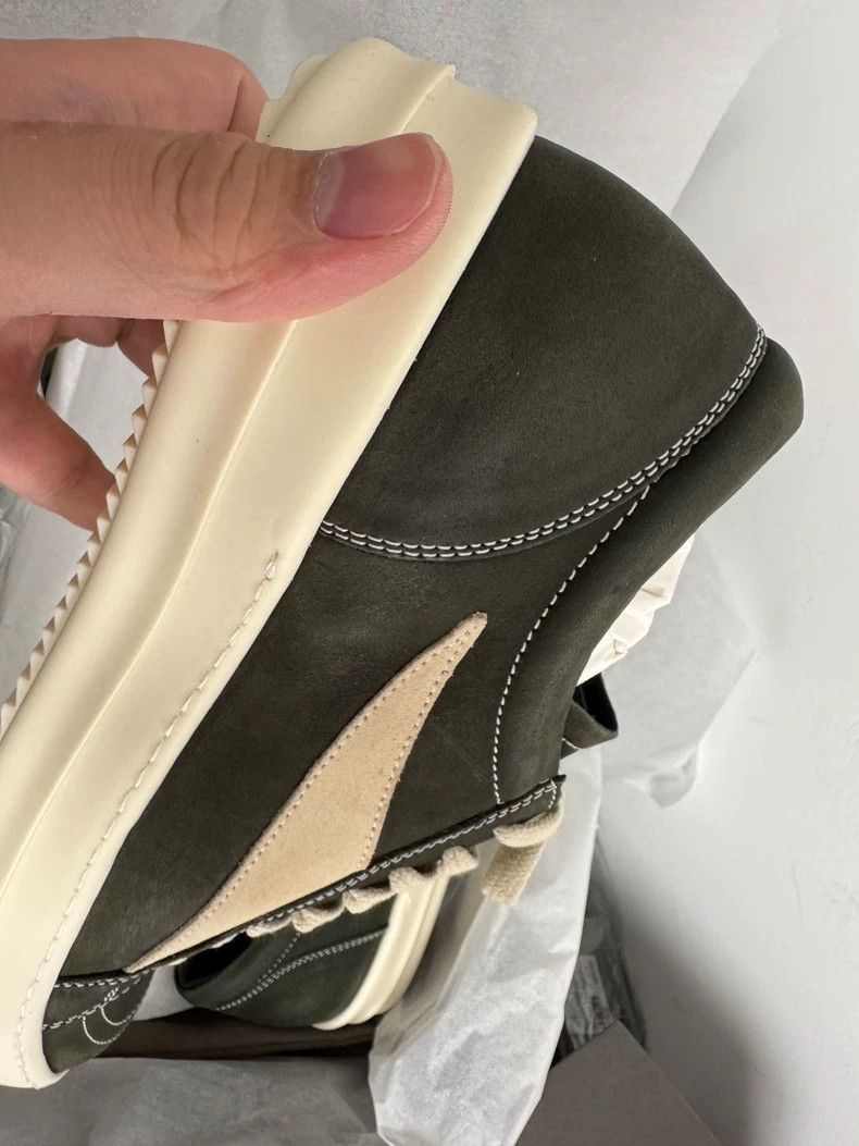 Rick Owens Rick Owens Dark Green Leather Sneakers Size US 9 / EU 42 - 4 Thumbnail