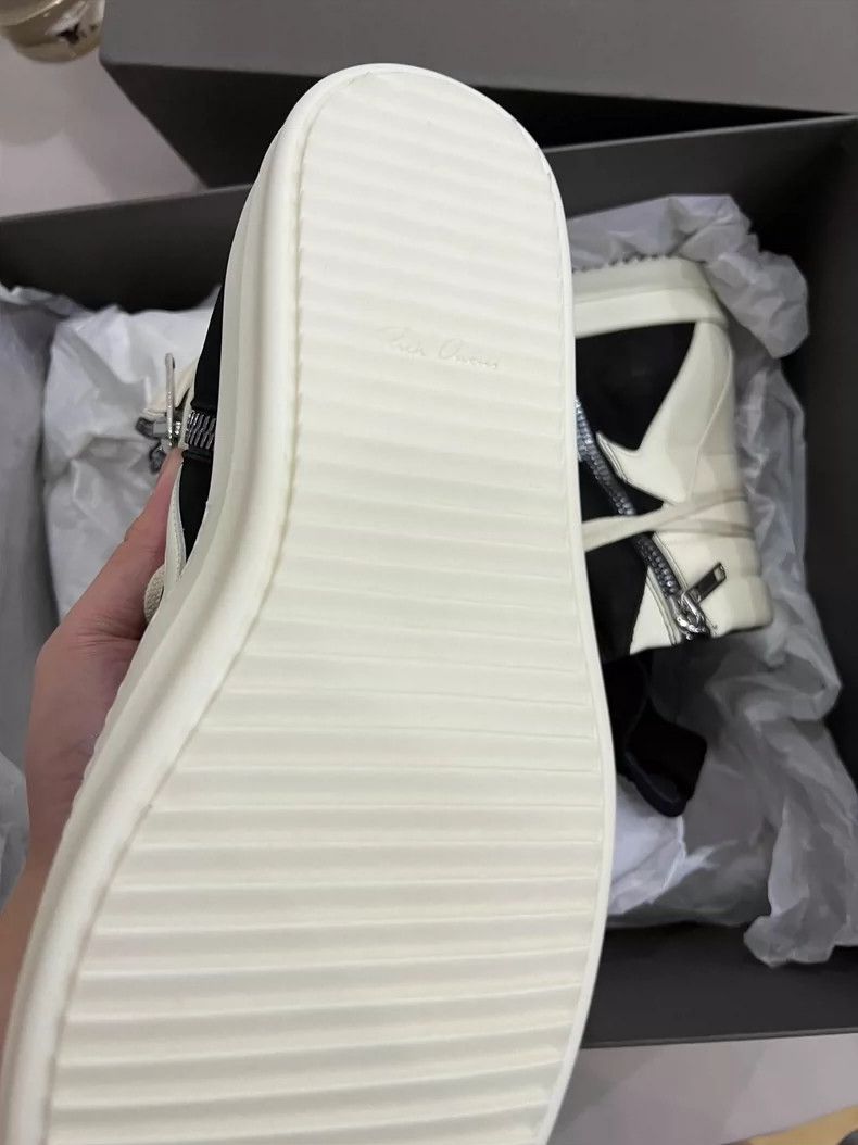 Rick Owens Rick Owens High Top Sneakers in Black and White Size US 8 / EU 41 - 4 Thumbnail