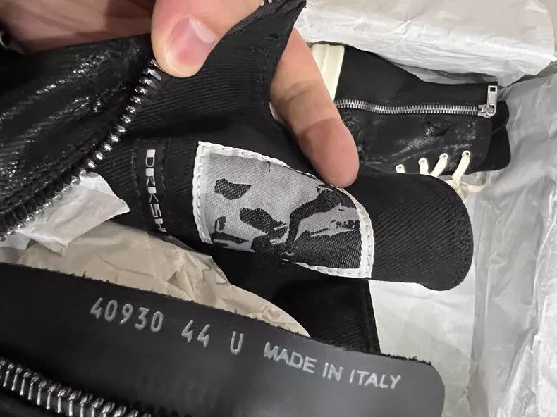 Rick Owens Rick Owens High-Top Sneakers with Distressed Style Size US 9 / EU 42 - 6 Thumbnail