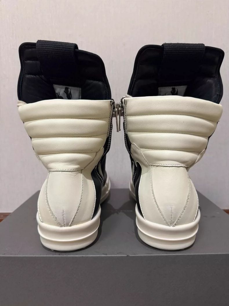 Rick Owens Rick Owens Black and White Geobasket Sneakers Size US 7.5 / EU 40-41 - 4 Thumbnail