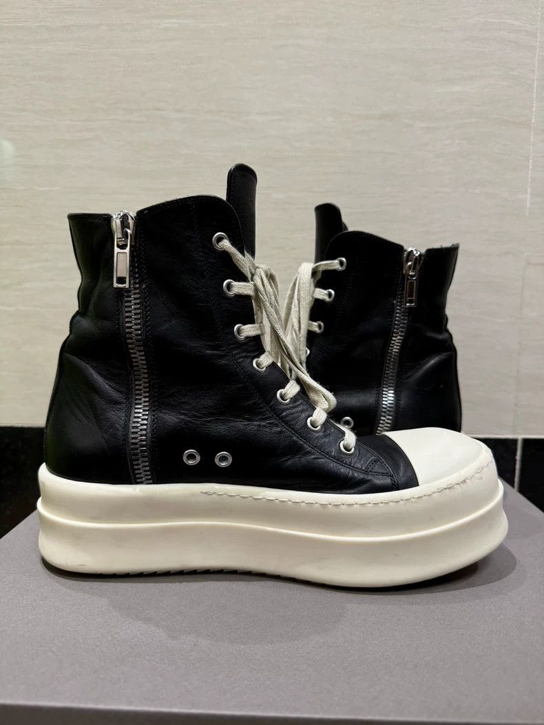 Rick Owens Rick Owens Black and White High-Top Sneakers Size US 7.5 / EU 40-41 - 3 Thumbnail