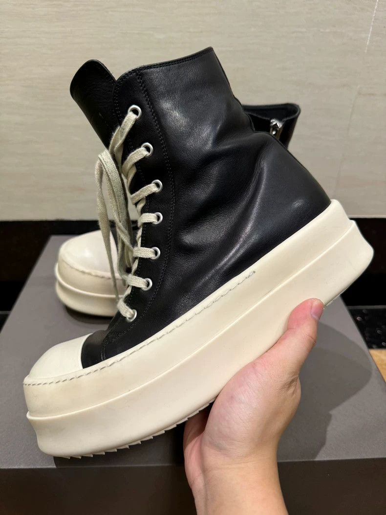 Rick Owens Rick Owens Black and White High-Top Sneakers Size US 7.5 / EU 40-41 - 2 Thumbnail