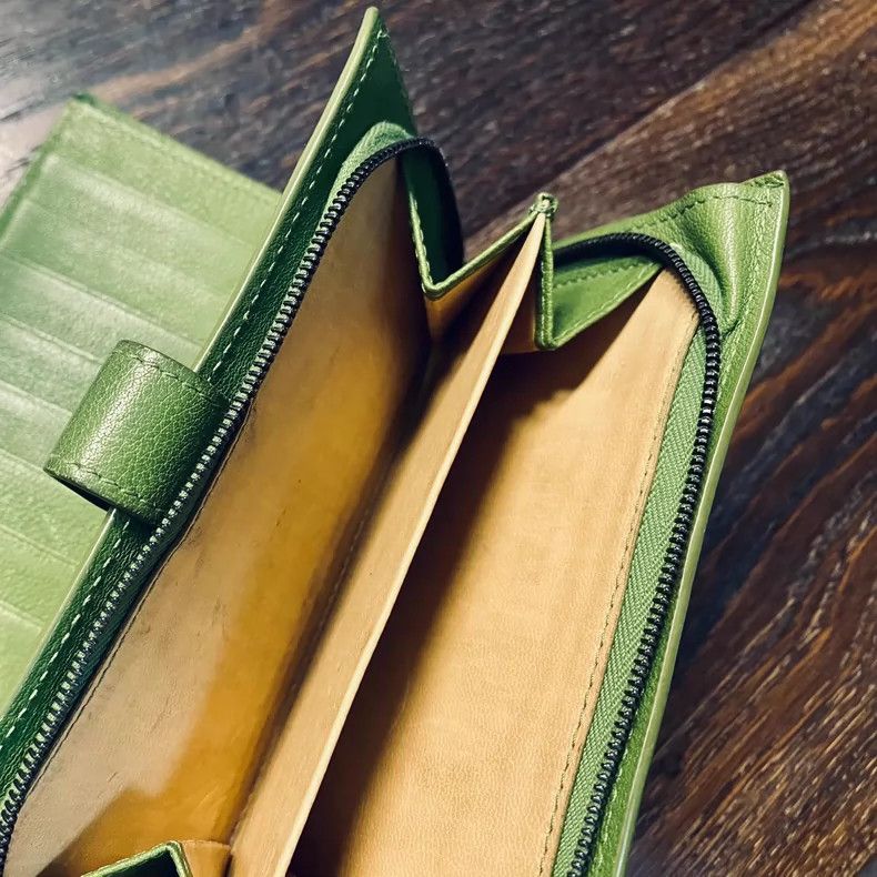Bottega Veneta Long Green Wallet Bag for Personal Use Size ONE SIZE - 3 Thumbnail
