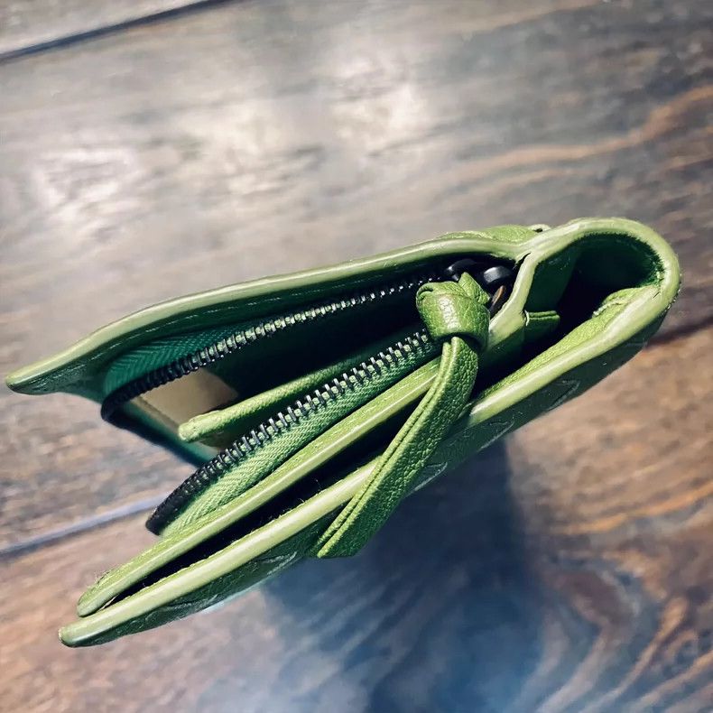 Bottega Veneta Long Green Wallet Bag for Personal Use Size ONE SIZE - 7 Thumbnail
