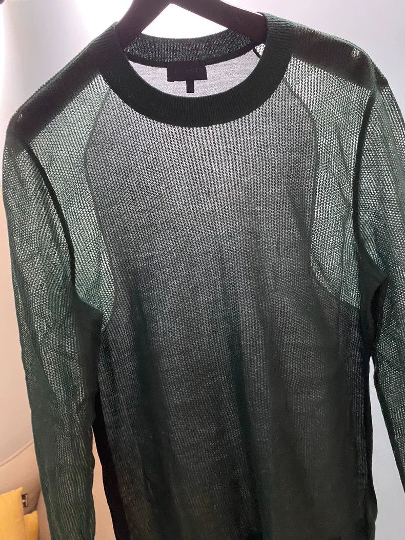 Lanvin LANVIN Green Long Sleeve Top with Flaws Size US M / EU 48-50 / 2 - 6 Thumbnail