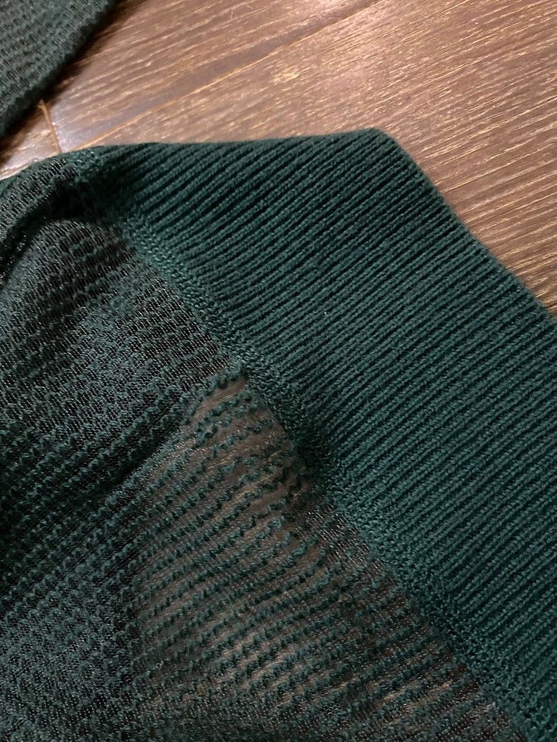 Lanvin LANVIN Green Long Sleeve Top with Flaws Size US M / EU 48-50 / 2 - 8 Thumbnail