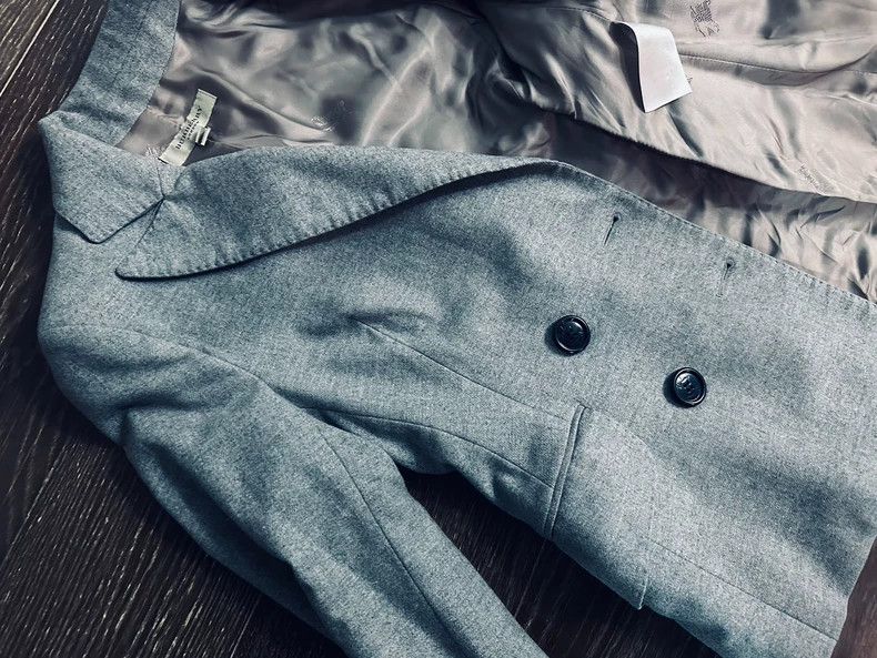 Burberry Burberry Wool Blazer Grey Color Size US XXS / EU 40 - 6 Thumbnail