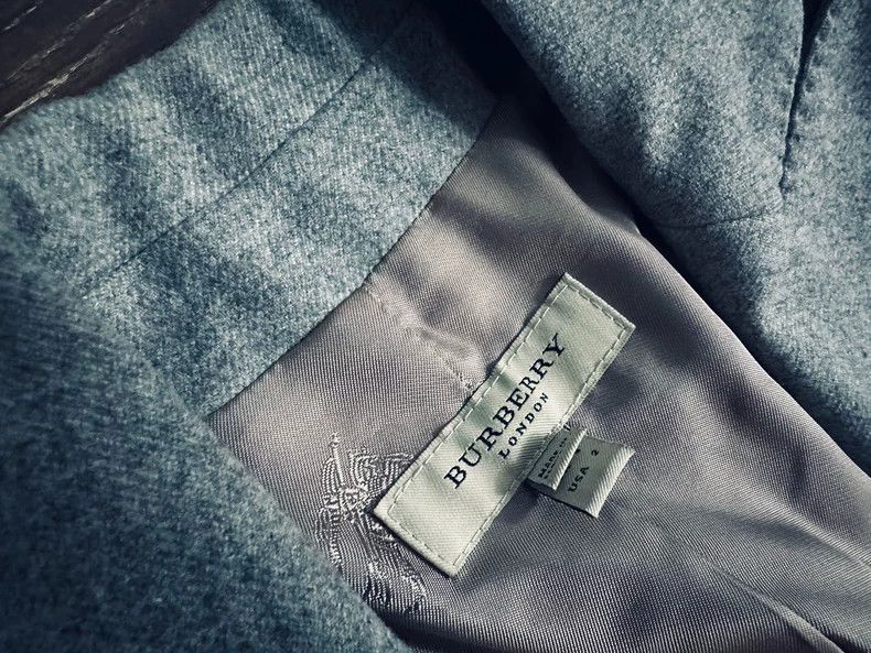 Burberry Burberry Wool Blazer Grey Color Size US XXS / EU 40 - 2 Thumbnail