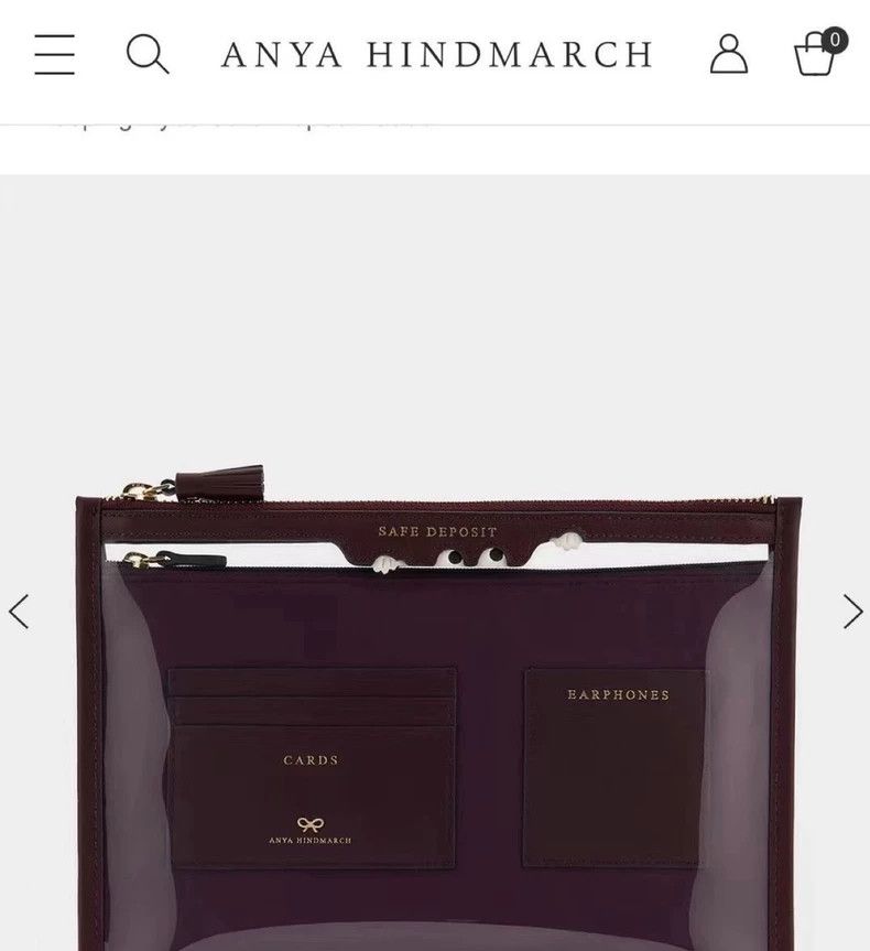 Anya Hindmarch Anya Hindmarch Transparent Handheld Bag Size ONE SIZE - 7 Thumbnail