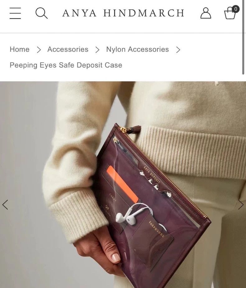 Anya Hindmarch Anya Hindmarch Transparent Handheld Bag Size ONE SIZE - 6 Thumbnail