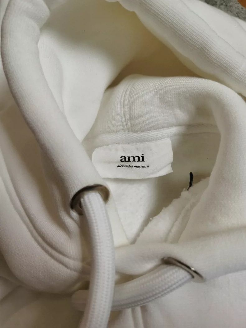 AMI AMI Men's White Hooded Sweatshirt Size US M / EU 48-50 / 2 - 2 Thumbnail