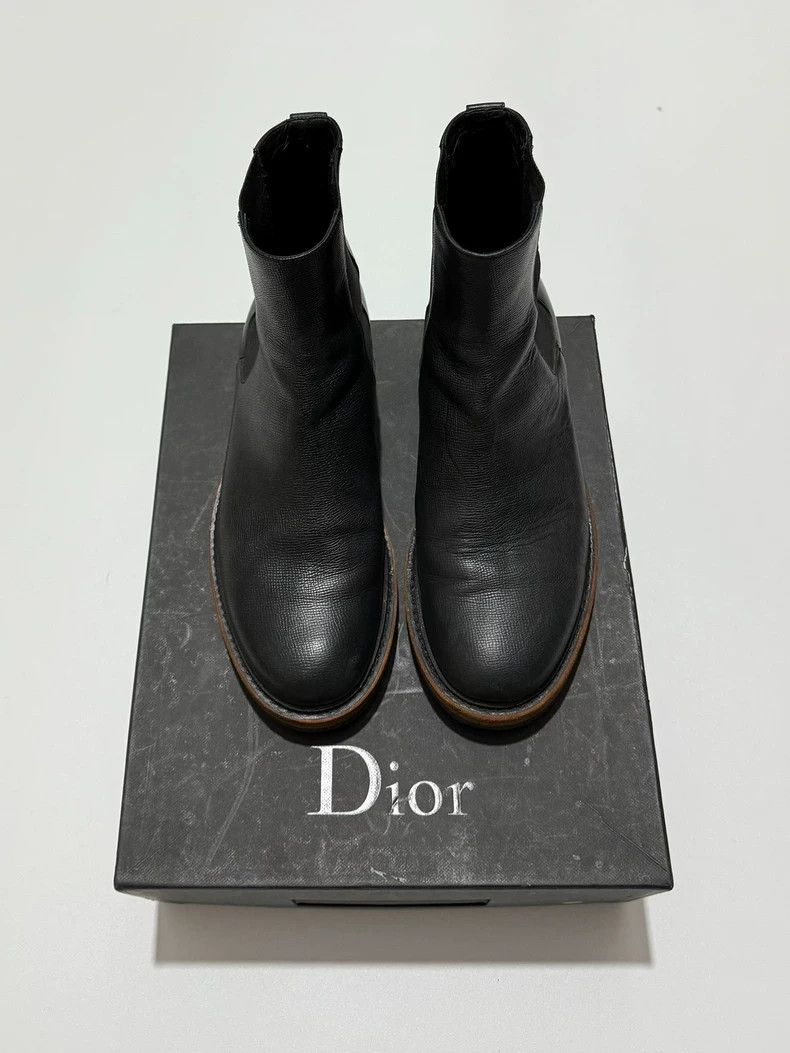 Dior Dior Black Leather Chelsea Boots Size US 8.5 / EU 41-42 - 5 Thumbnail
