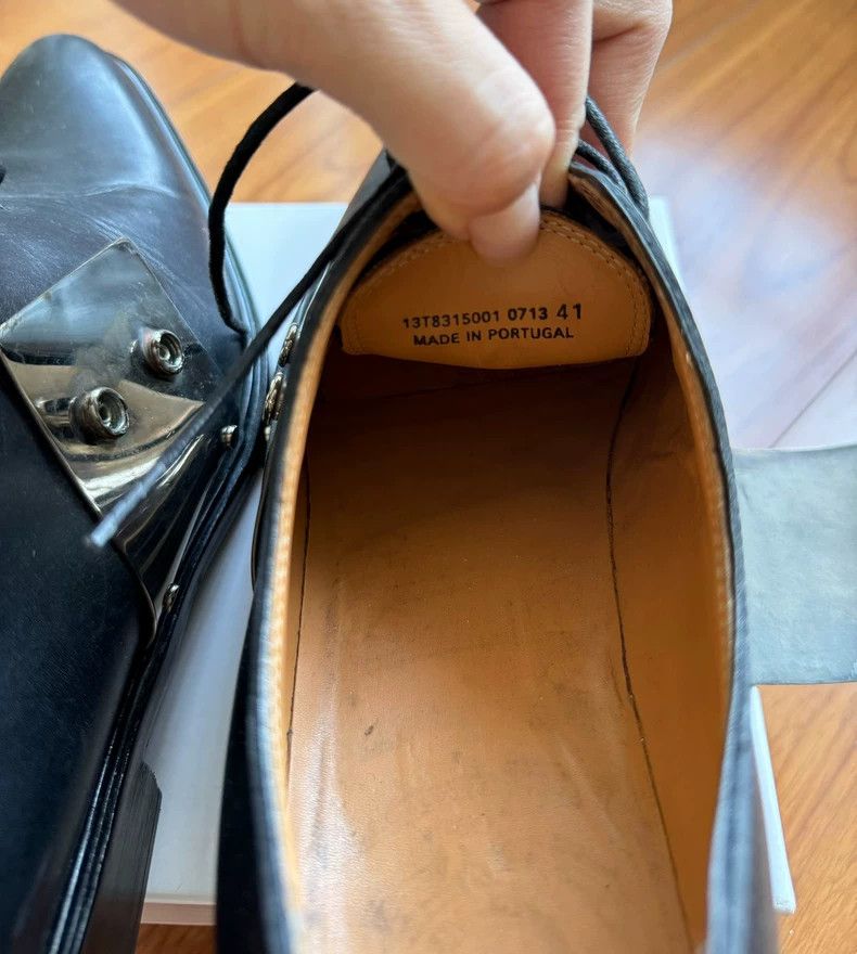Givenchy Givenchy Black Oxford Shoes with Metallic Detail Size US 8 / EU 41 - 8 Thumbnail