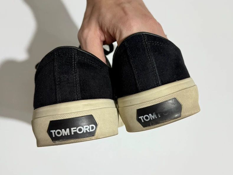 Tom Ford Tom Ford Black Velvet Sneakers for Men Size US 8 / EU 41 - 6 Thumbnail