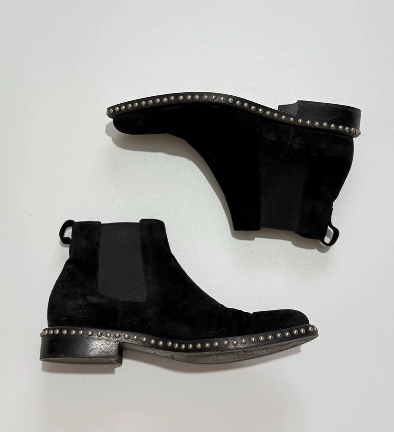 Givenchy Givenchy Black Suede Chelsea Boots with Studs Size US 9 / EU 42 - 3 Thumbnail