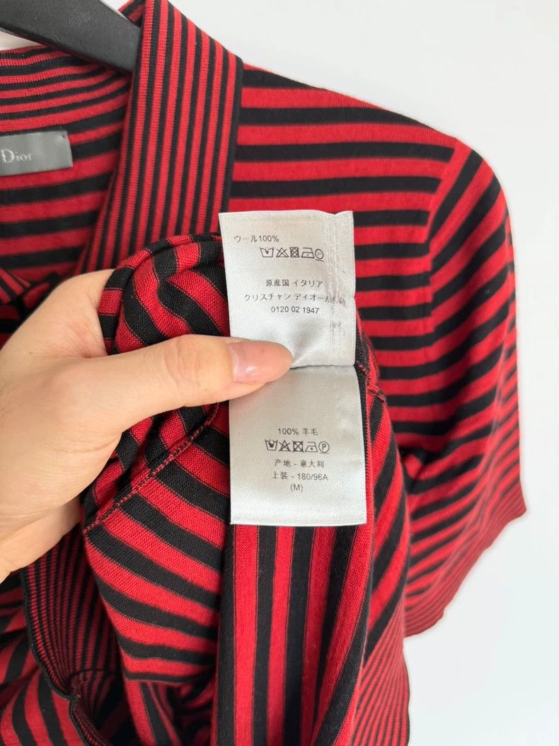 Dior Dior Wool Striped Short Sleeve Polo Shirt Size US M / EU 48-50 / 2 - 8 Thumbnail