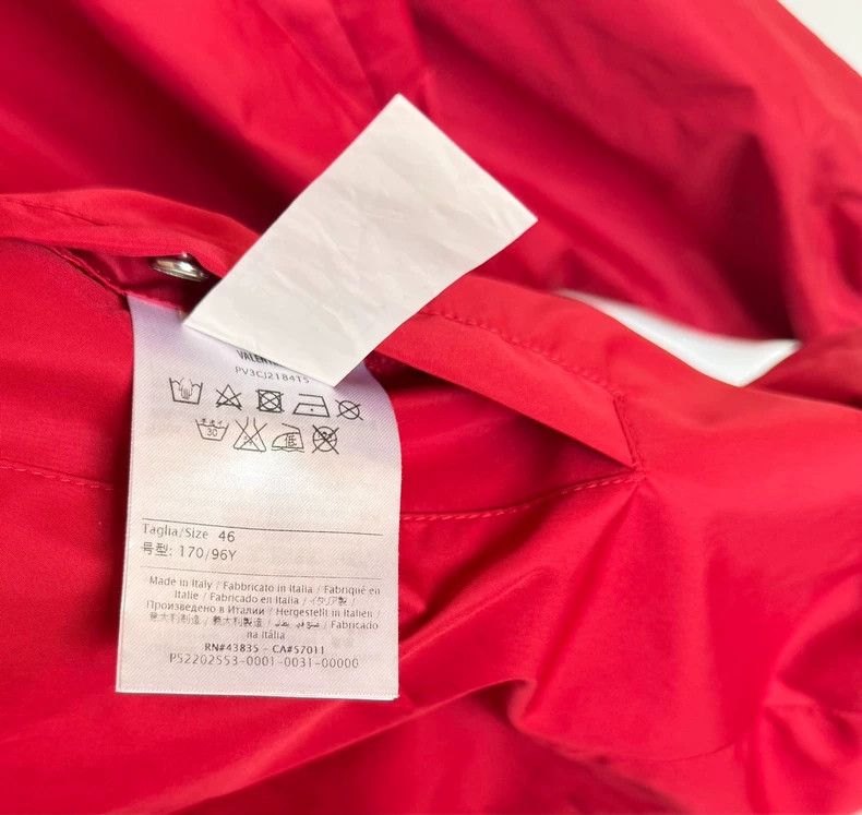 Valentino Valentino Red Coach Jacket Outerwear Size US L / EU 52-54 / 3 - 6 Thumbnail
