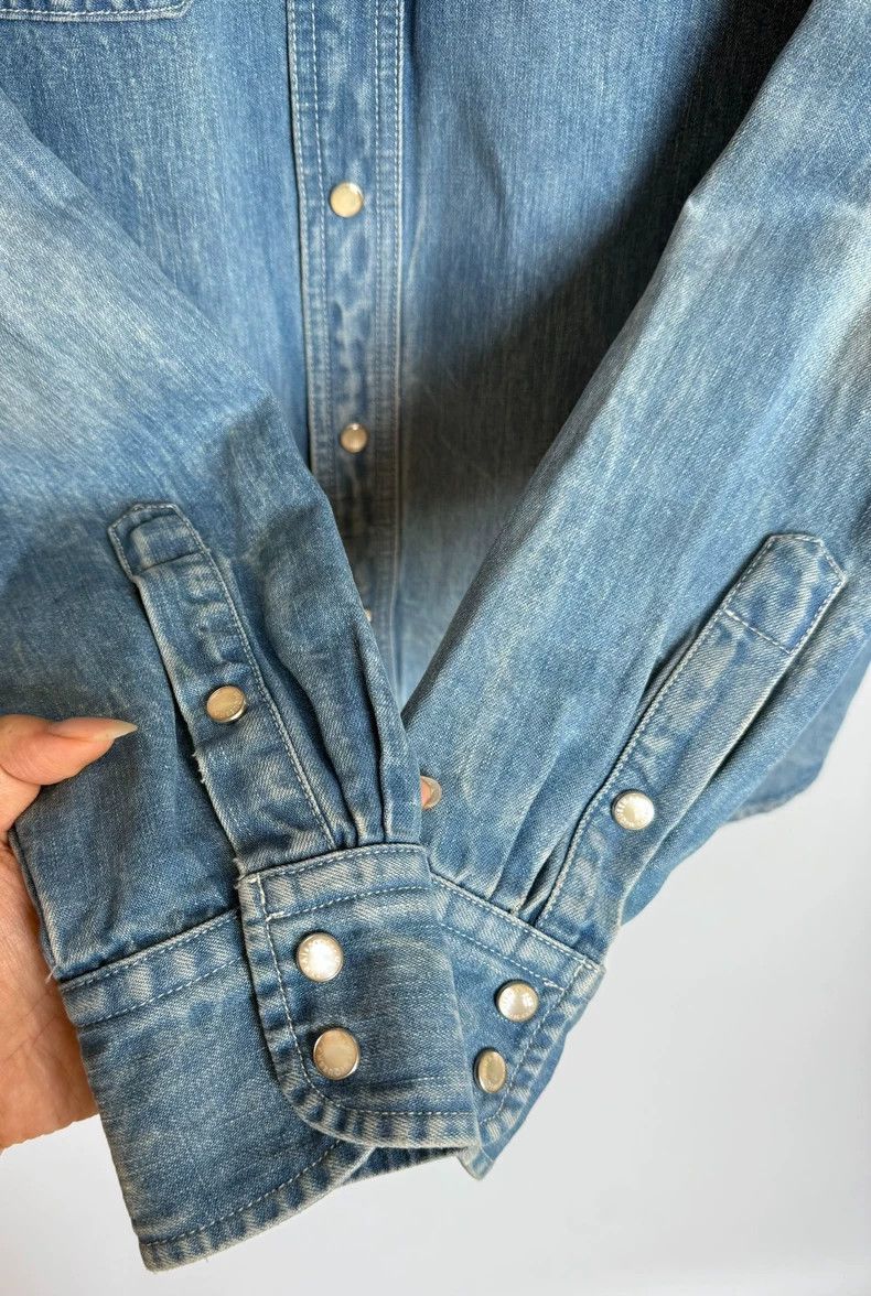 Alexander McQueen Alexander McQueen Denim Shirt with Suspender Design Size US L / EU 52-54 / 3 - 5 Thumbnail