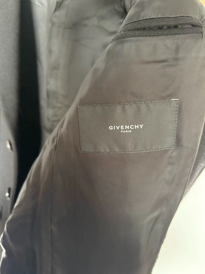 Givenchy Givenchy Zip-Detail Black Wool Coat Size US M / EU 48-50 / 2 - 5 Thumbnail