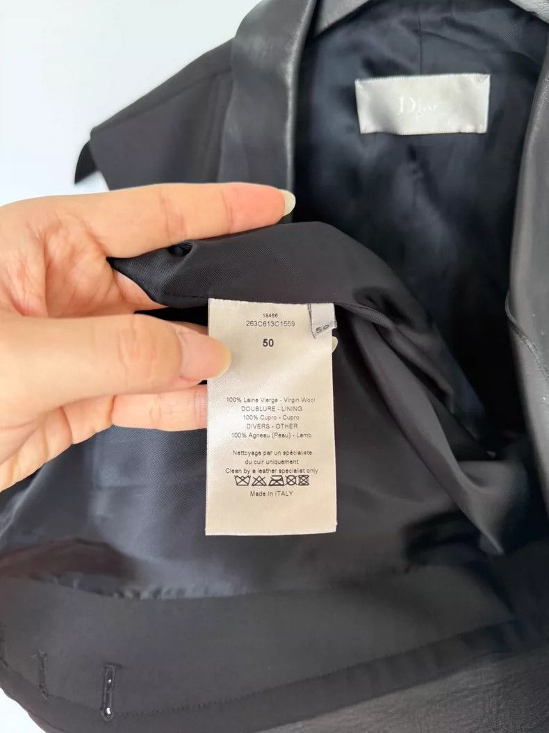 Dior Dior Black Wool and Leather Vest Size US M / EU 48-50 / 2 - 6 Thumbnail
