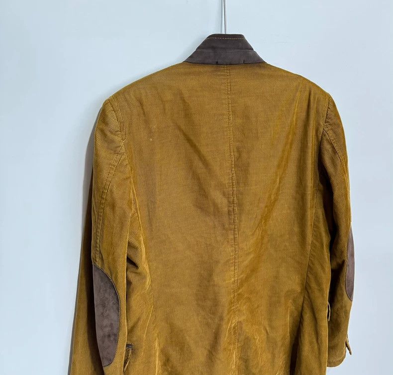 Valentino Valentino mustard corduroy blazer jacket Size US L / EU 52-54 / 3 - 4 Thumbnail