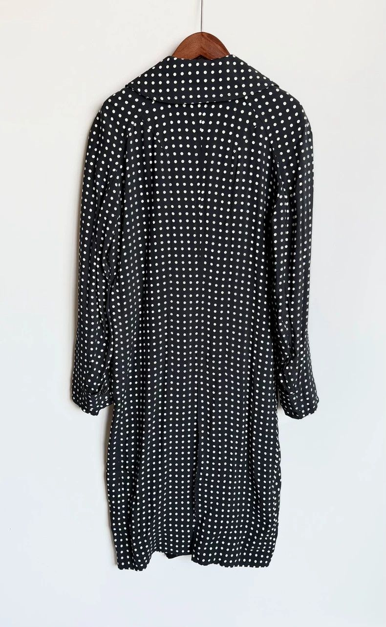 Haider Ackermann Black and White Polka Dot Trench Coat Size US M / EU 48-50 / 2 - 4 Thumbnail