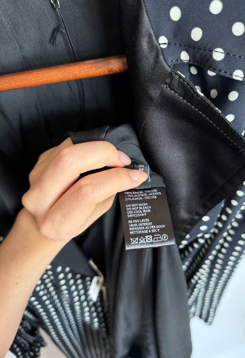 Haider Ackermann Black and White Polka Dot Trench Coat Size US M / EU 48-50 / 2 - 8 Thumbnail