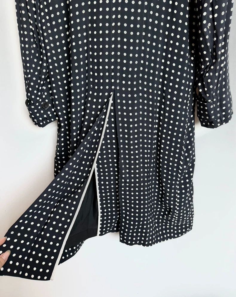 Haider Ackermann Black and White Polka Dot Trench Coat Size US M / EU 48-50 / 2 - 5 Thumbnail