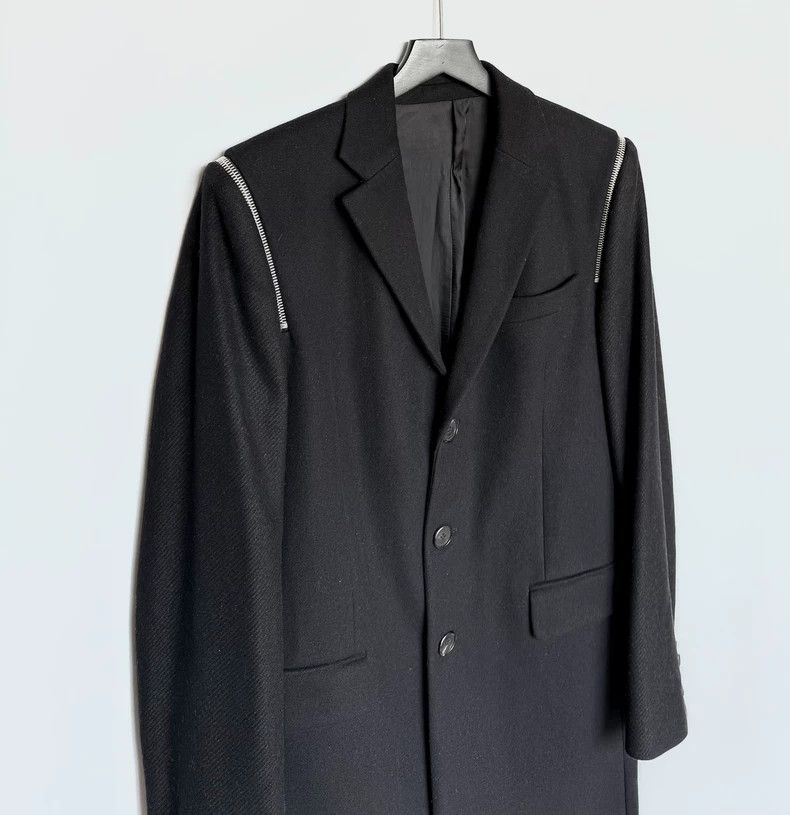 Givenchy Givenchy Black Wool Blend Overcoat Size US L / EU 52-54 / 3 - 4 Thumbnail
