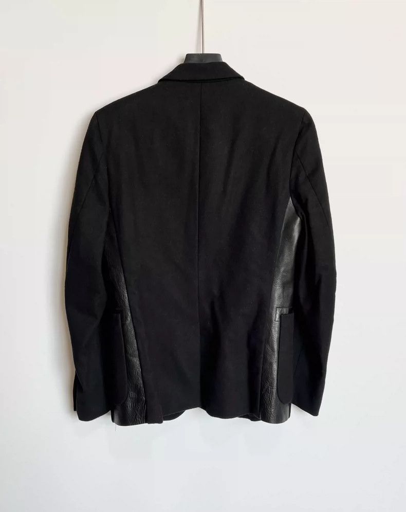 Gucci Gucci Black Blazer with Leather Details Size US M / EU 48-50 / 2 - 4 Thumbnail