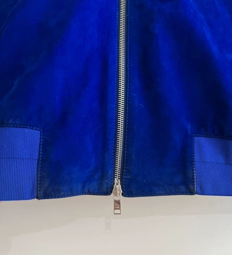 Dior Dior Klein Blue Suede Baseball Jacket Size US M / EU 48-50 / 2 - 9 Thumbnail