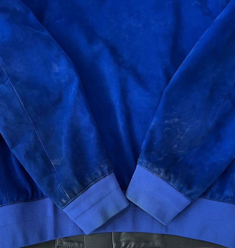 Dior Dior Klein Blue Suede Baseball Jacket Size US M / EU 48-50 / 2 - 8 Thumbnail