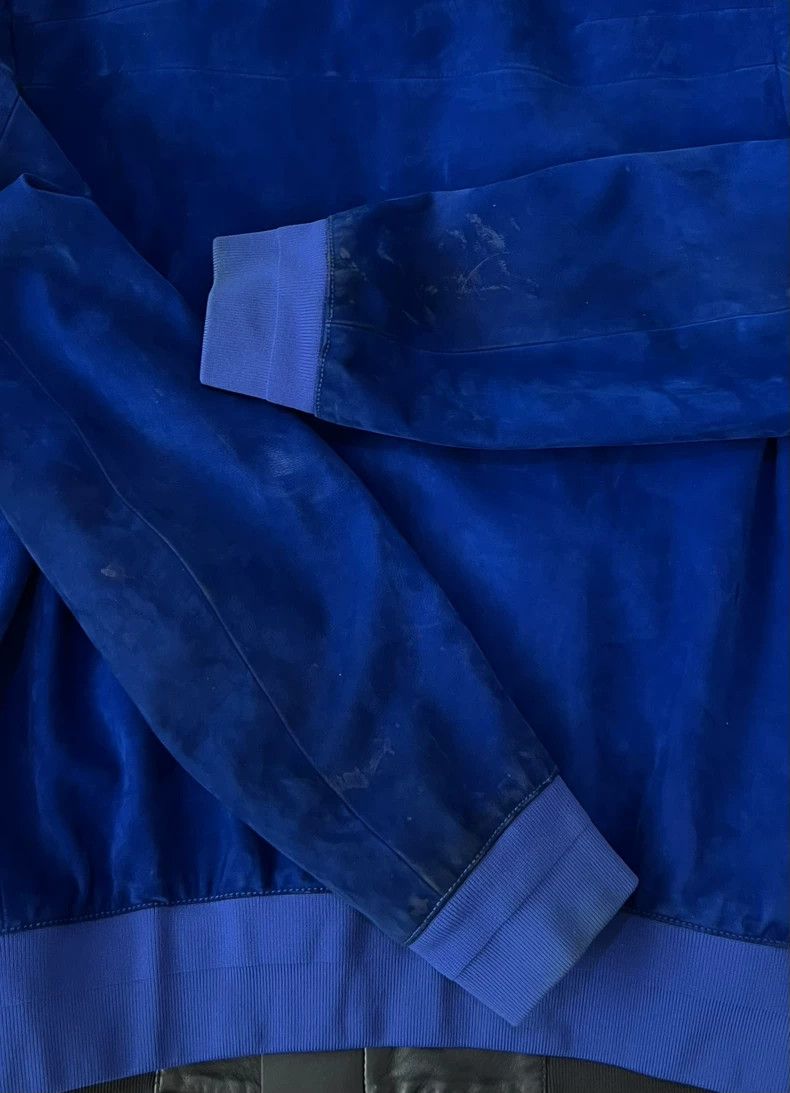 Dior Dior Klein Blue Suede Baseball Jacket Size US M / EU 48-50 / 2 - 7 Thumbnail
