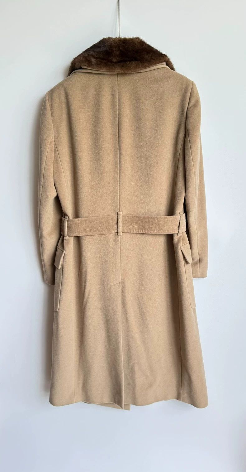 Fendi Fendi Beige Oversized Coat with Mink Collar Size US L / EU 52-54 / 3 - 4 Thumbnail