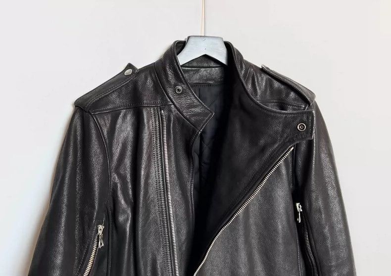 Balmain Balmain Black Leather Biker Jacket Size US L / EU 52-54 / 3 - 3 Thumbnail