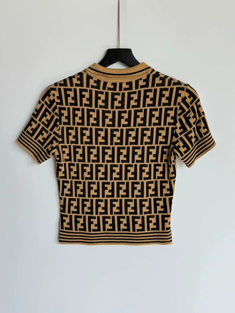 Fendi Fendi Logo Short Sleeve Polo Shirt Size US M / EU 48-50 / 2 - 3 Thumbnail