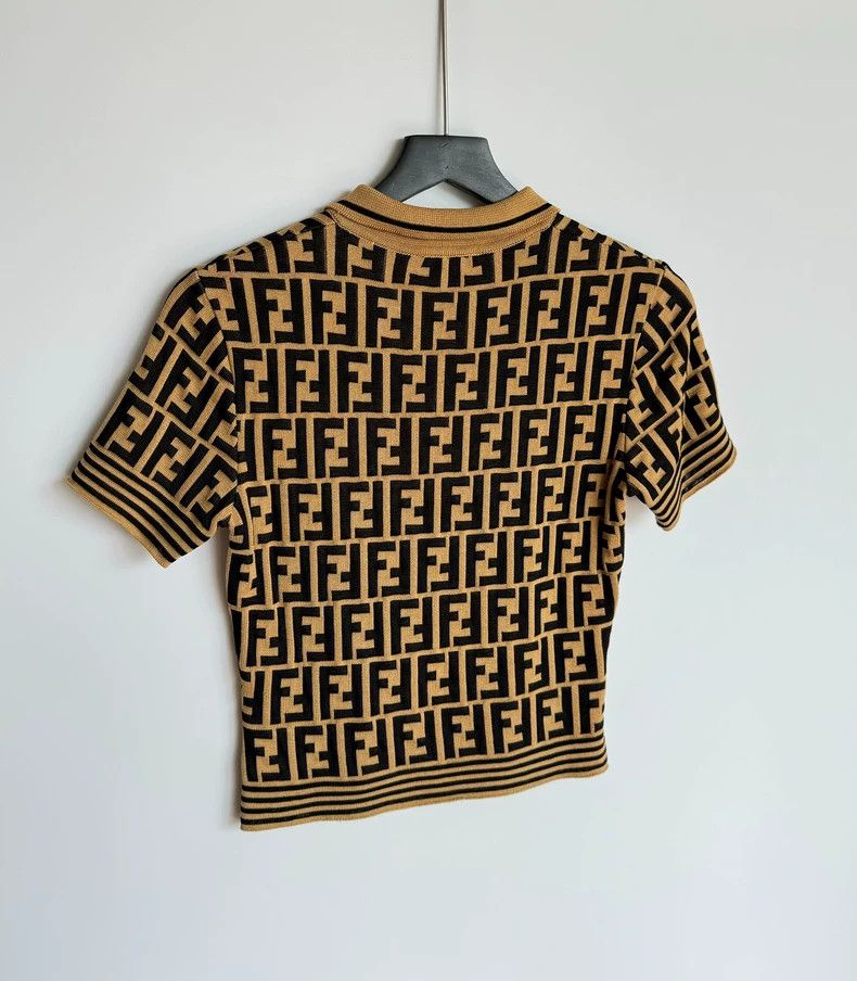 Fendi Fendi Logo Short Sleeve Polo Shirt Size US M / EU 48-50 / 2 - 4 Thumbnail