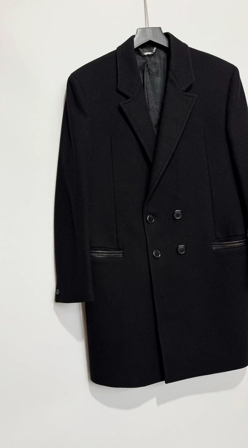Versace Versace Double-Breasted Wool Coat Size US M / EU 48-50 / 2 - 2 Thumbnail