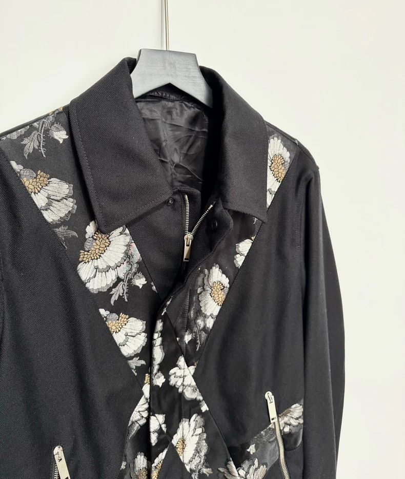 Alexander McQueen Alexander McQueen Floral Wool Silk Jacket Size US L / EU 52-54 / 3 - 5 Thumbnail