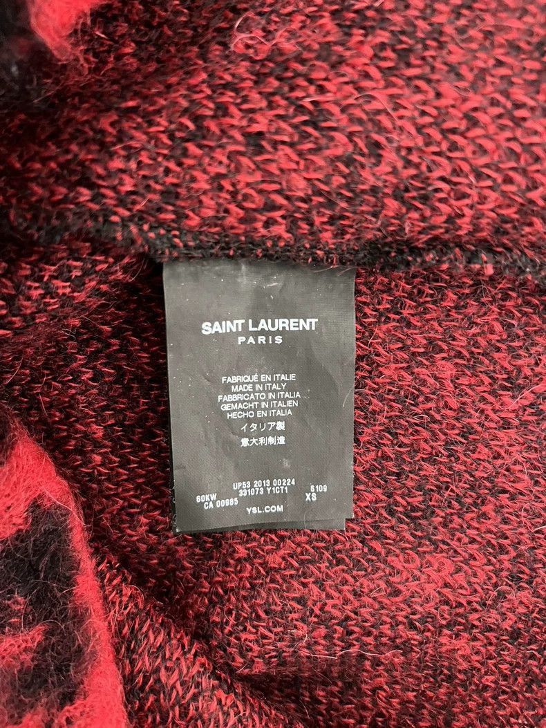 Saint Laurent Paris Saint Laurent Red Leopard Print Sweater Size US XS / EU 42 / 0 - 7 Thumbnail