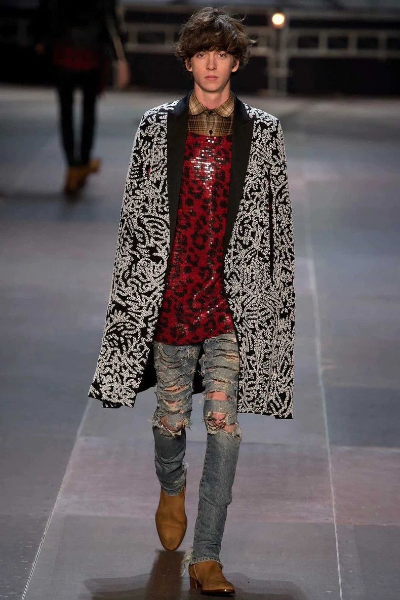 Saint Laurent Paris Saint Laurent Red Leopard Print Sweater Size US XS / EU 42 / 0 - 3 Thumbnail
