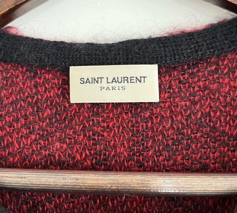 Saint Laurent Paris Saint Laurent Red Leopard Print Sweater Size US XS / EU 42 / 0 - 6 Thumbnail