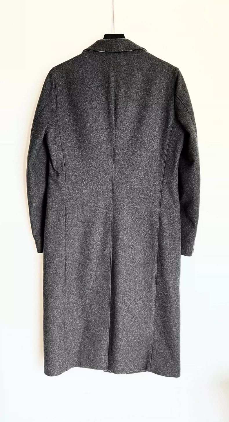 Burberry Burberry Gray Over-the-Knee Chester Coat Size US L / EU 52-54 / 3 - 3 Thumbnail